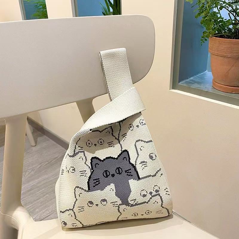 100+ Styles Knit Mini Tote Bags