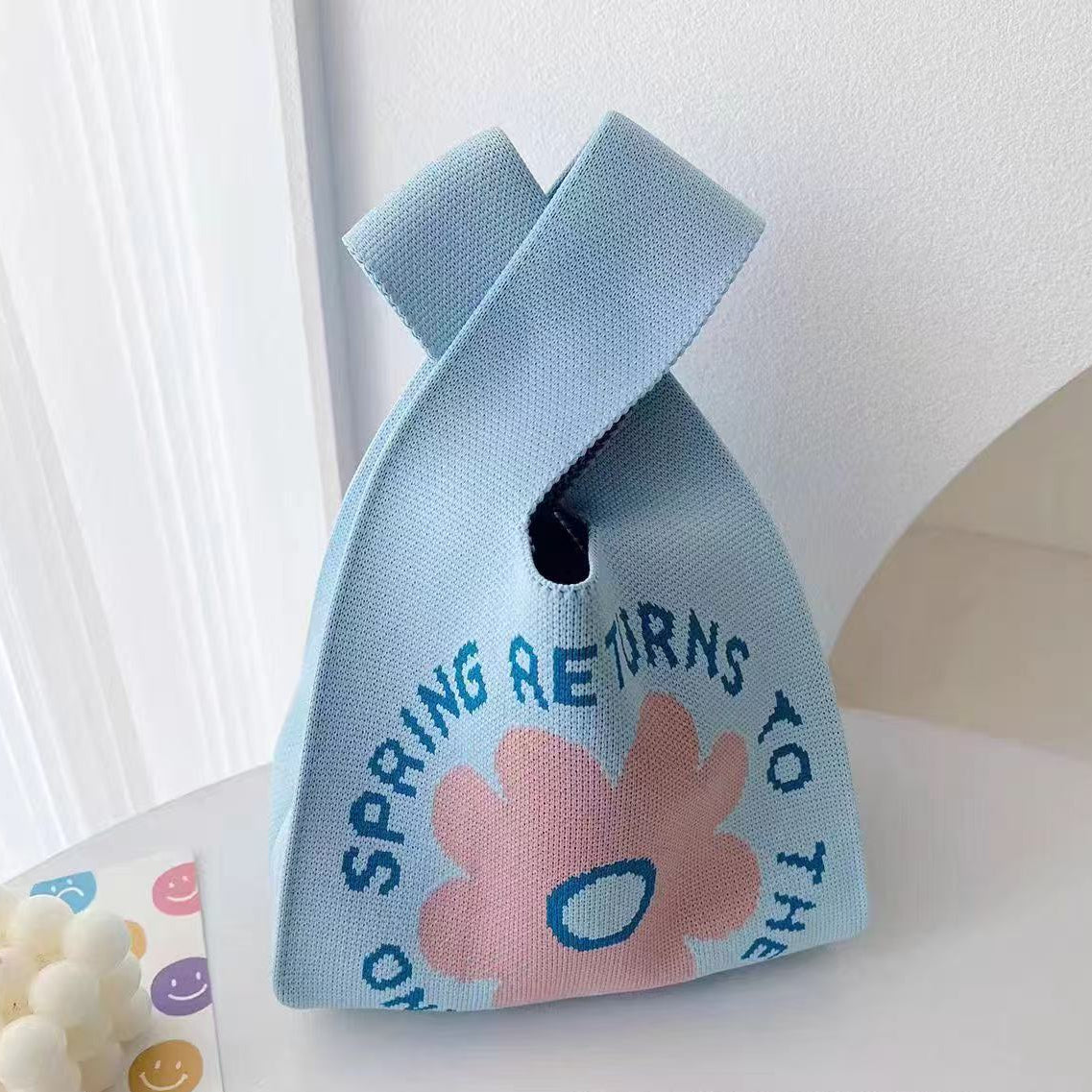 100+ Styles Knit Mini Tote Bags