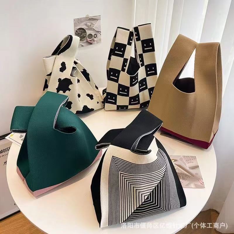 100+ Styles Knit Mini Tote Bags