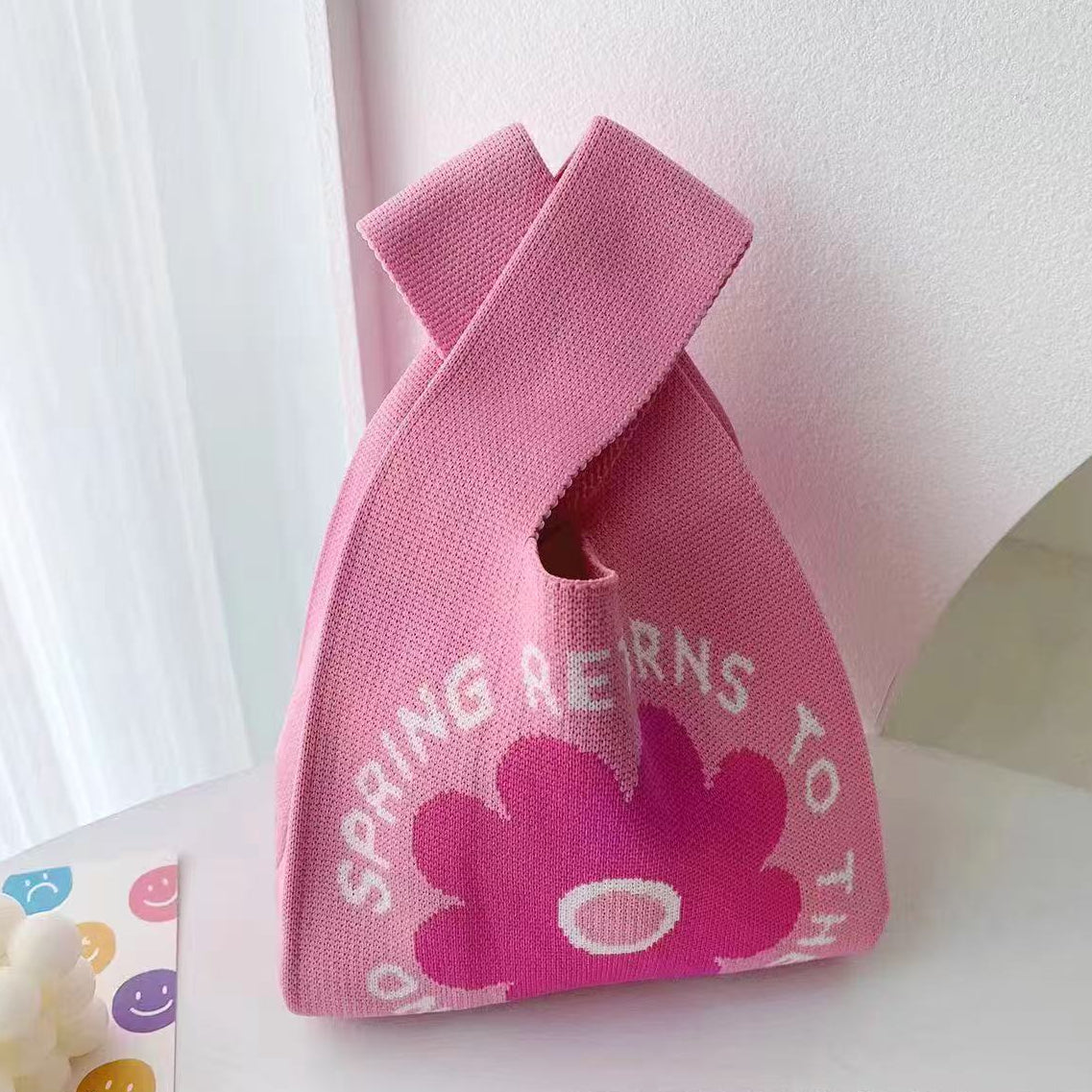 100+ Styles Knit Mini Tote Bags