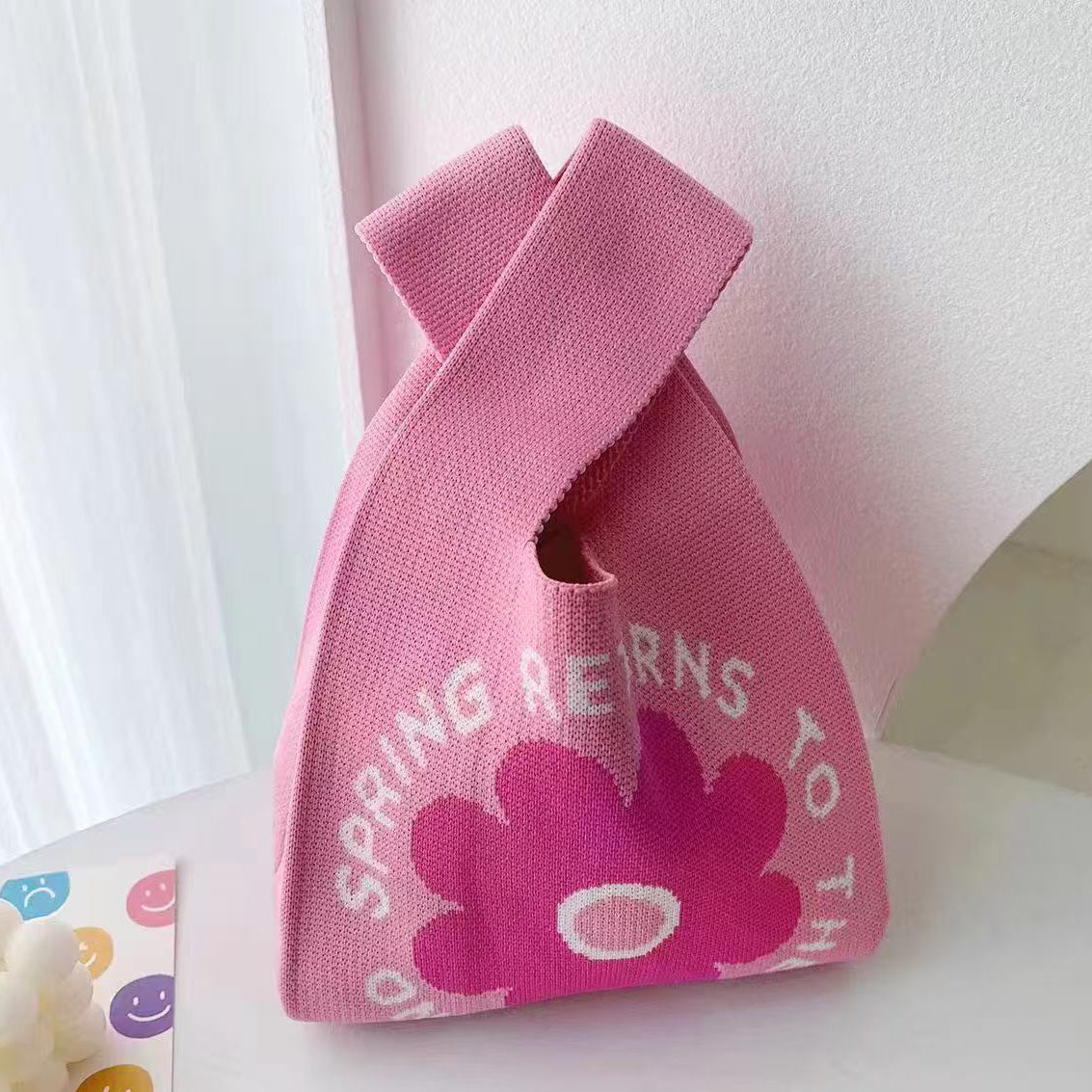 100+ Styles Knit Mini Tote Bags