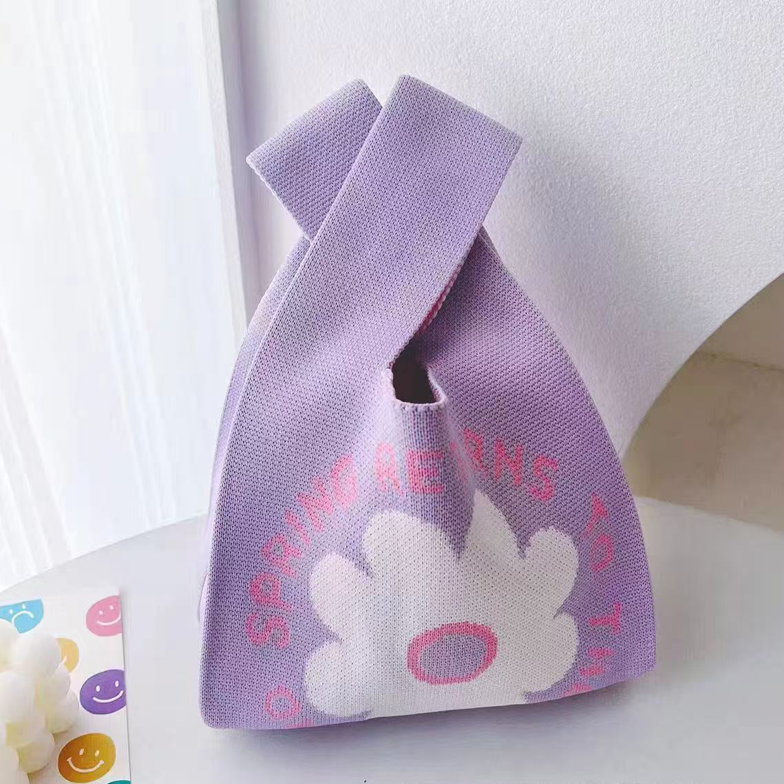 100+ Styles Knit Mini Tote Bags