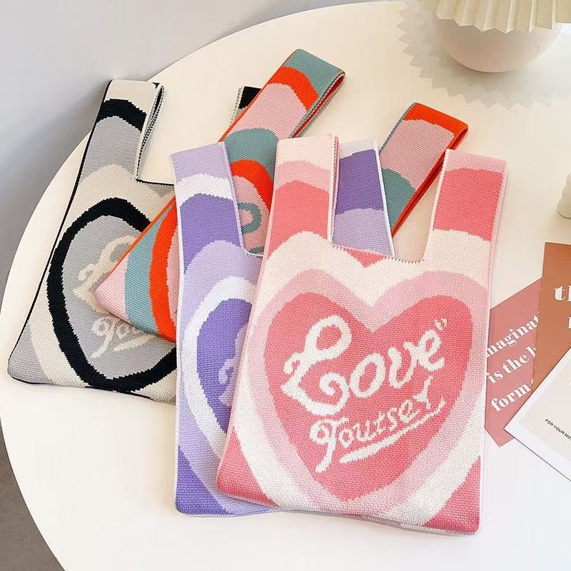 100+ Styles Knit Mini Tote Bags